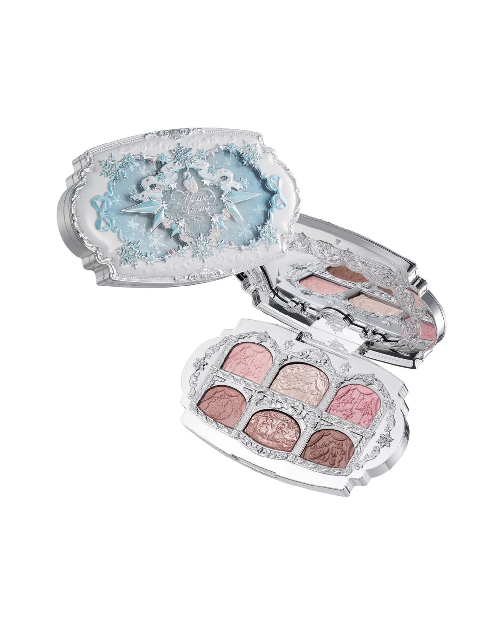 Flower Knows Snow Ballet Six-Color Satin Makeup Palette