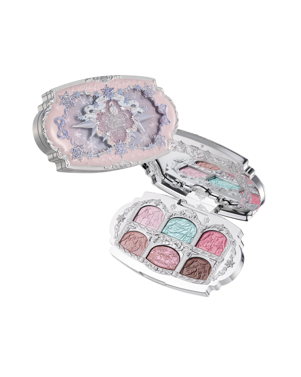 Flower Knows Snow Ballet Six-Color Satin Makeup Palette