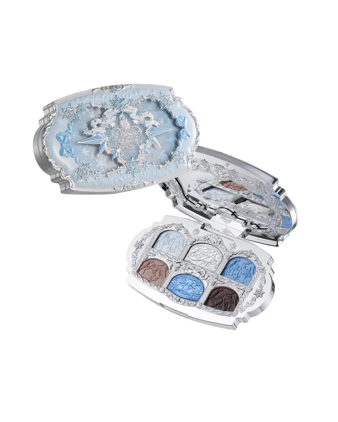 Flower Knows Snow Ballet Six-Color Satin Makeup Palette