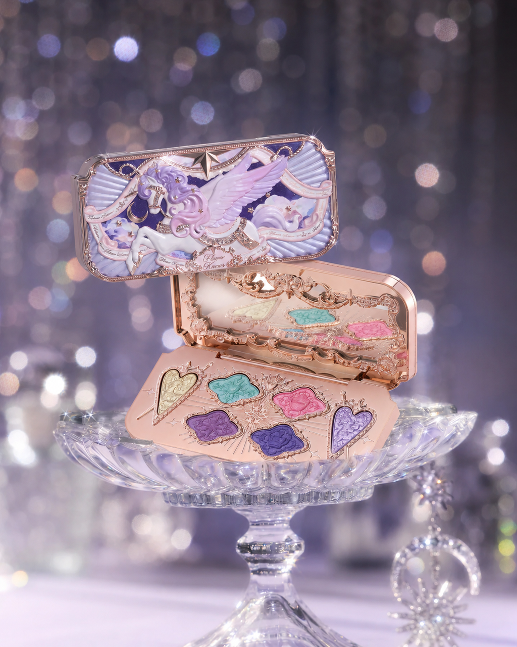 Flower Knows Knight Unicorn Satin Eyeshadow Palette Global Exclusive