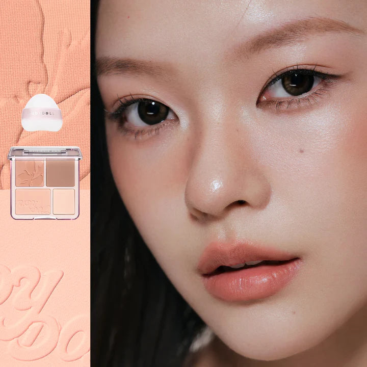 Judydoll 2 in 1 Blush Highlight Palette