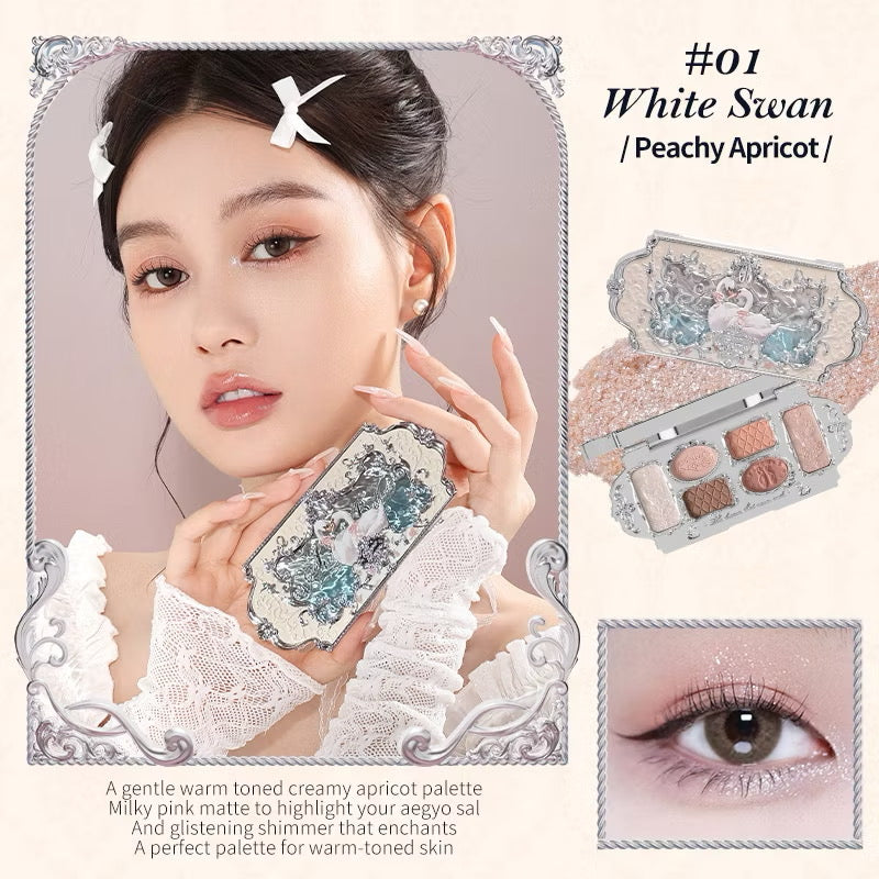 Flower Knows Swan Ballet Eyeshadow Palette