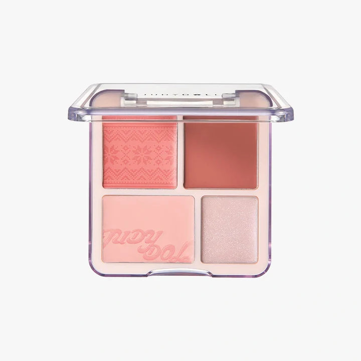 Judydoll 2 in 1 Blush Highlight Palette