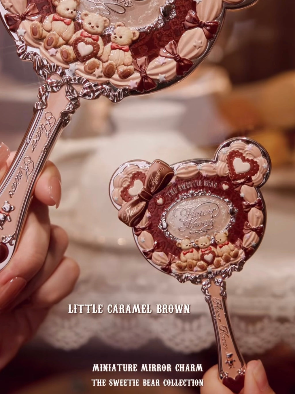 Flower Knows Sweetie Bear MINI Hand Mirror Charm Limited Edition