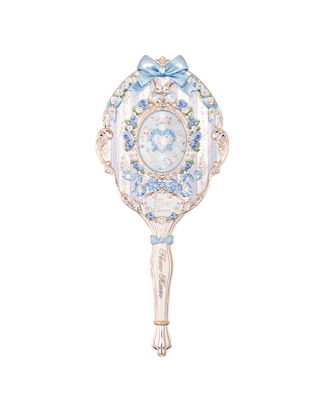 Flower Knows Bunny Garden Hand Mirror