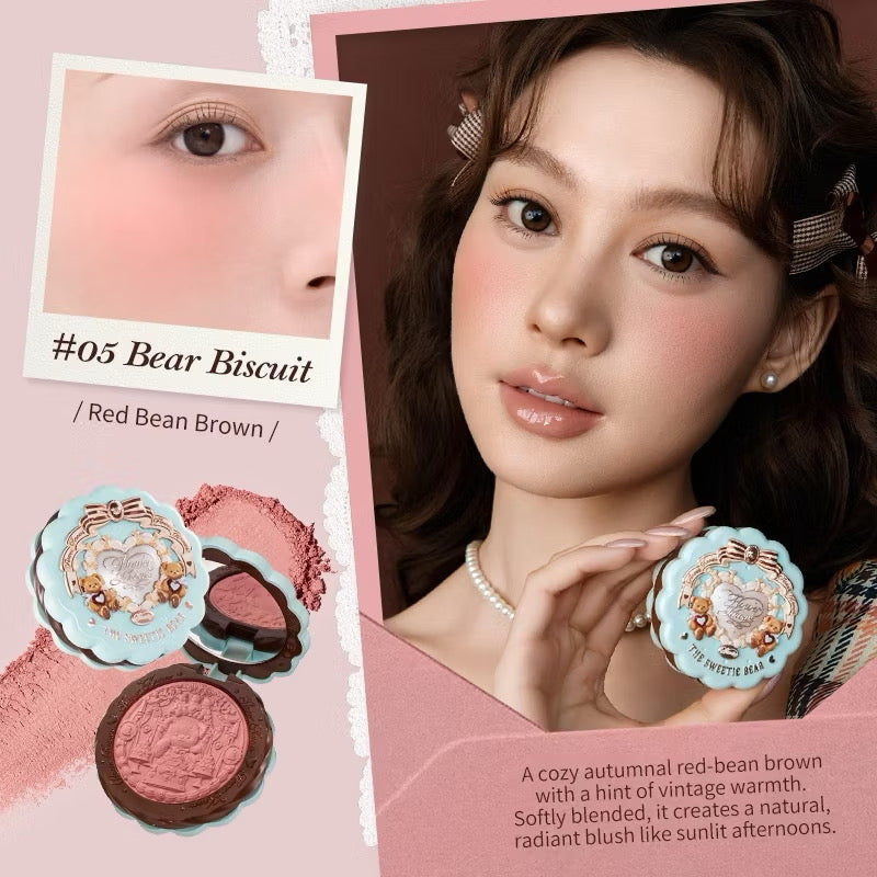 Flower Knows The Sweetie Bear Silk Satin Blush