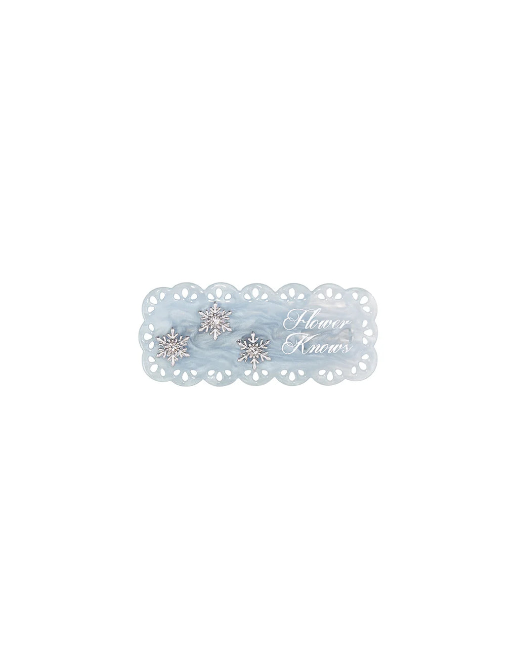 Flower Knows Snow Ballet Hair Clip