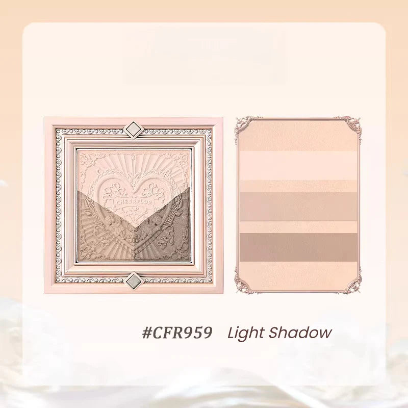 CHEERFLOR Picture Frame 3-color Contour Palette