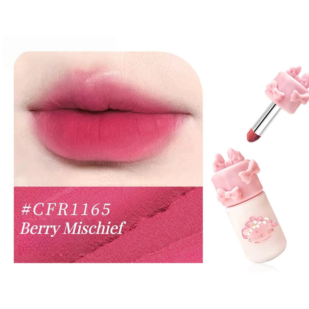 CHEERFLOR Girl's Bowknot Velvet MatteMakeup Cream