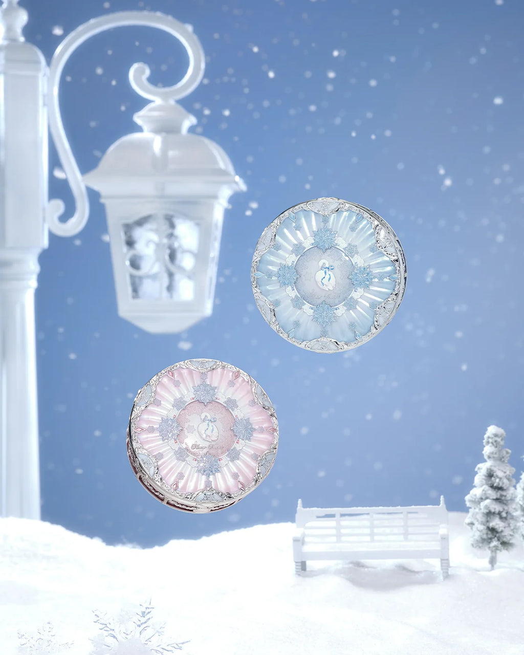 Flower Knows Snow Ballet Serum-Infused Pressed Powder