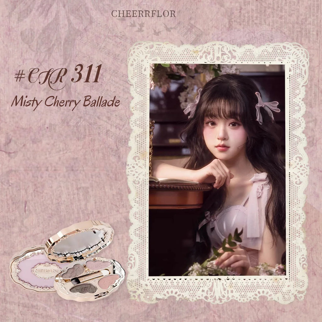 CHEERFLOR Dream Music Box  4-color Eyeshadow Palette