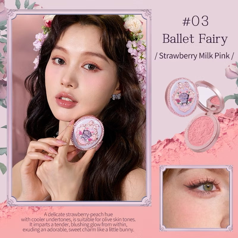 Flower Knows Midsummer Fairytales Velvet Embossed Blush