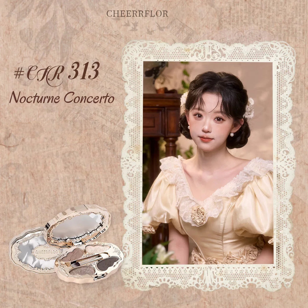 CHEERFLOR Dream Music Box  4-color Eyeshadow Palette