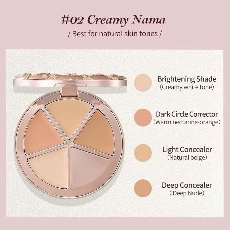 Flower Knows The Sweetie Bear 4-Color Concealer Palette