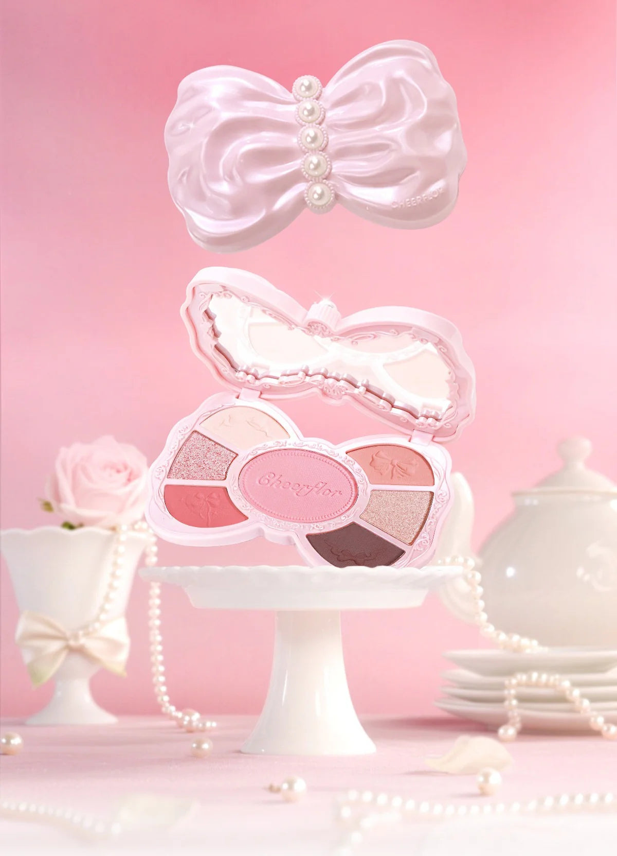 CHEERFLOR Girl's Bowknot Collection 7-color Eyeshadow Palette
