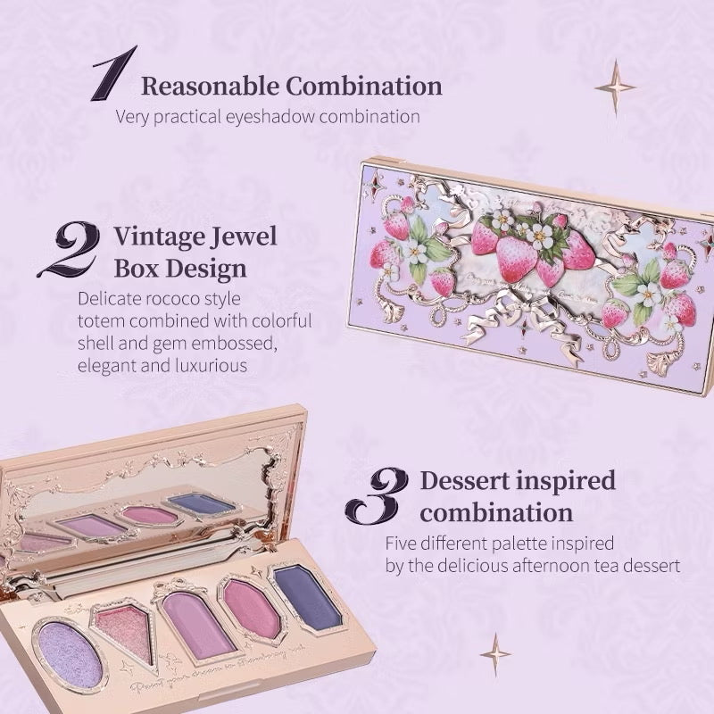 Flower Knows Violet Strawberry Rococo Eyeshadow Palette Global Exclusive