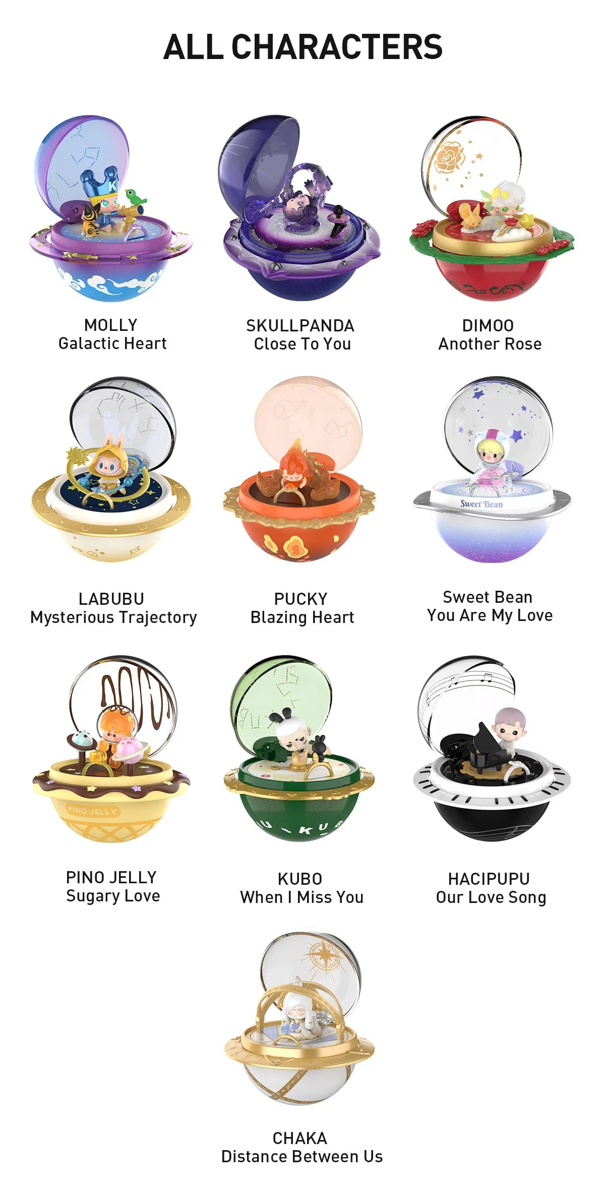 PopMart Romantic Ring Box Series 3 Scene Sets