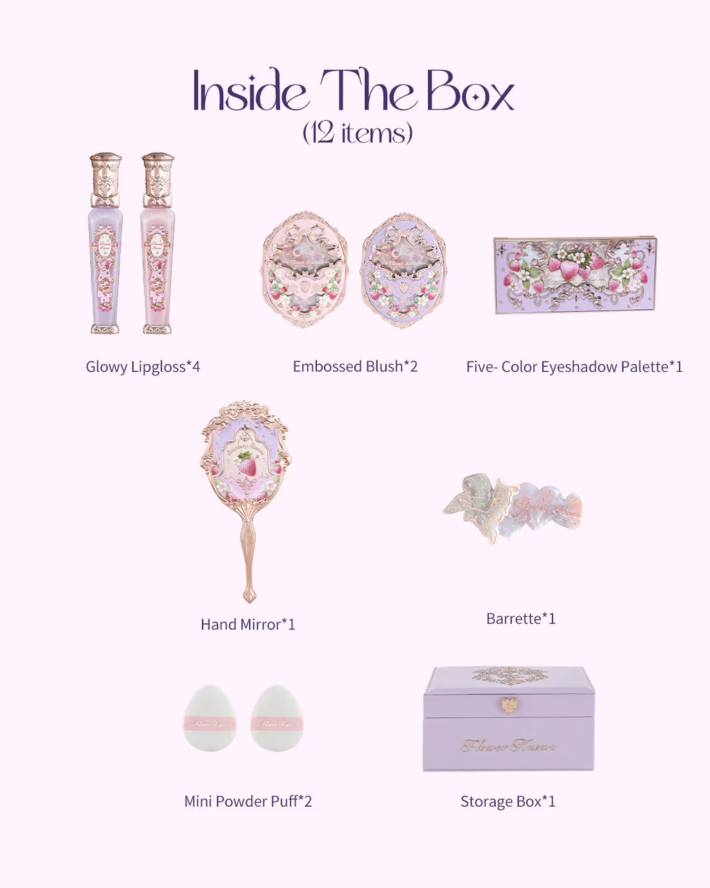 Flower Knows Violet Strawberry Rococo All-In Set Global Exclusive