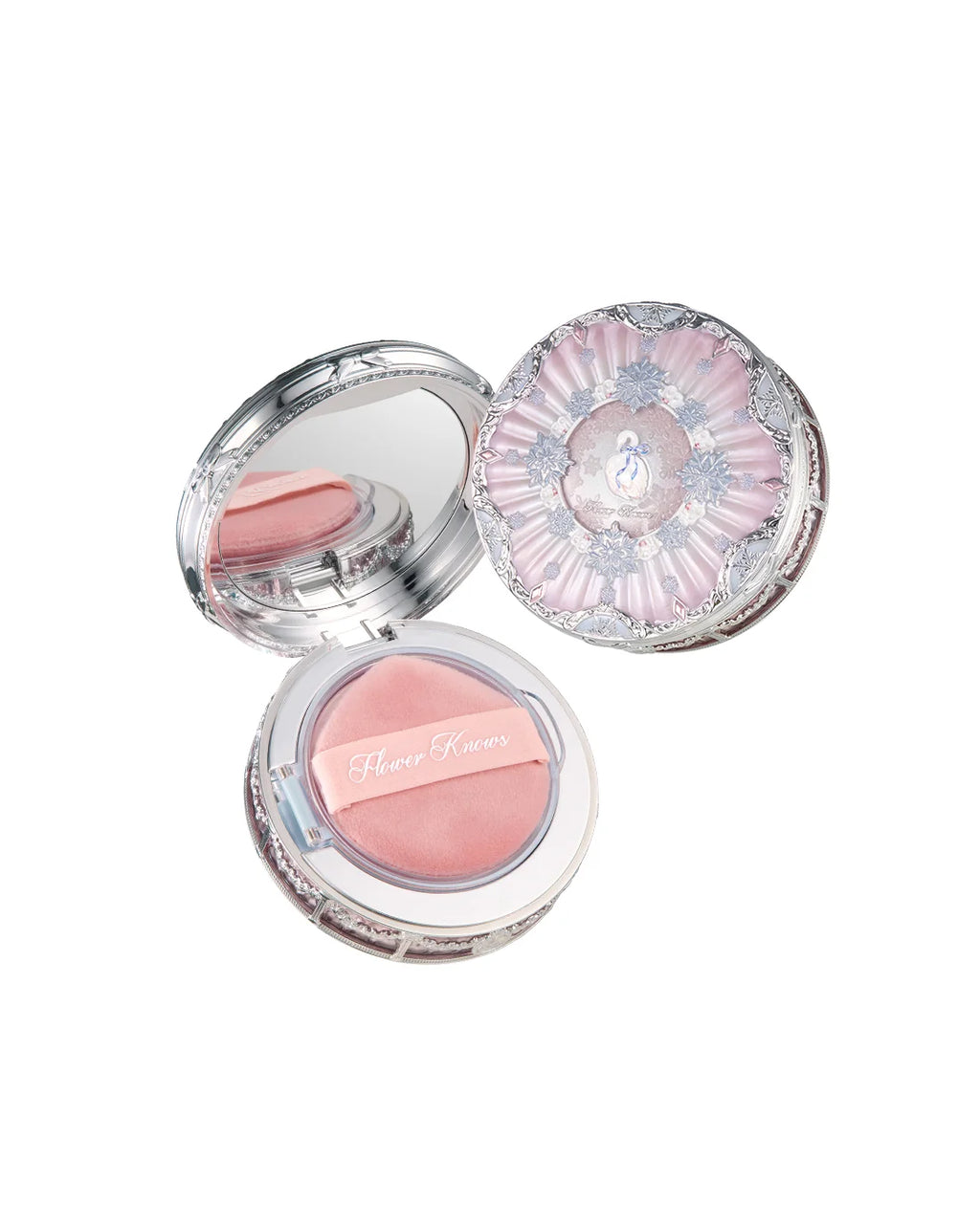 Flower Knows Snow Ballet Serum-Infused Pressed Powder