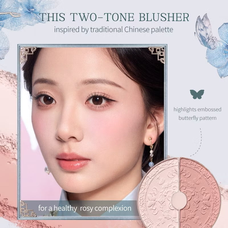 Flower Knows Butterfly Cloud Collar Rouge Box Highlighting & Blush Duo Powder