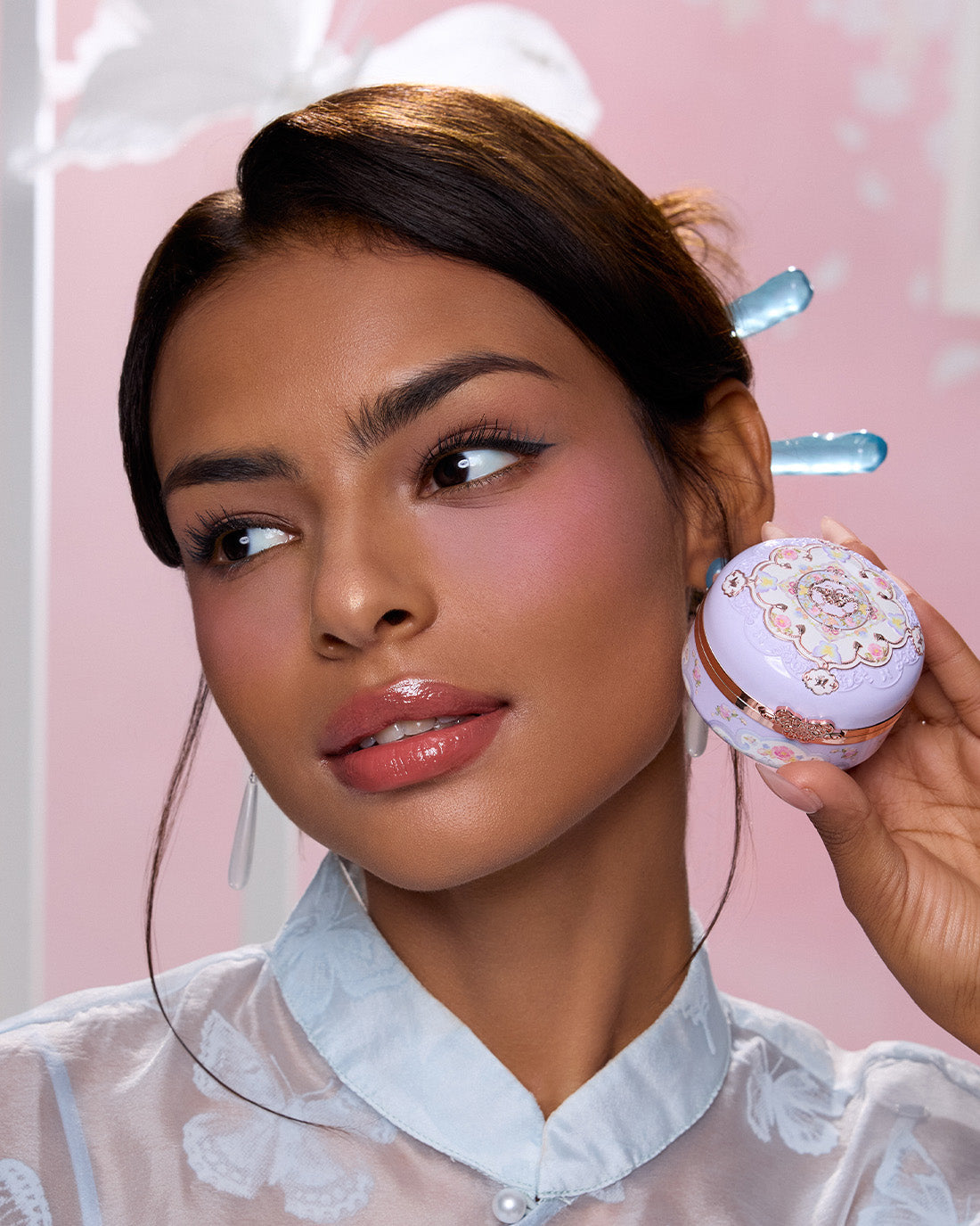 Flower Knows Butterfly Cloud Collar Rouge Box Highlighting & Blush Duo Powder