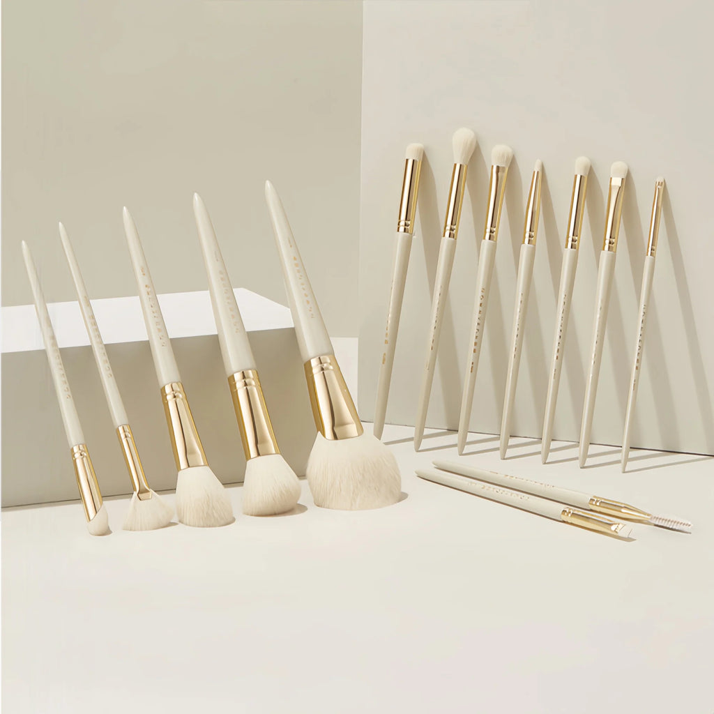 ROWNYEON Pure Ceramics Professional Makeup Brush 14 Pcs Set