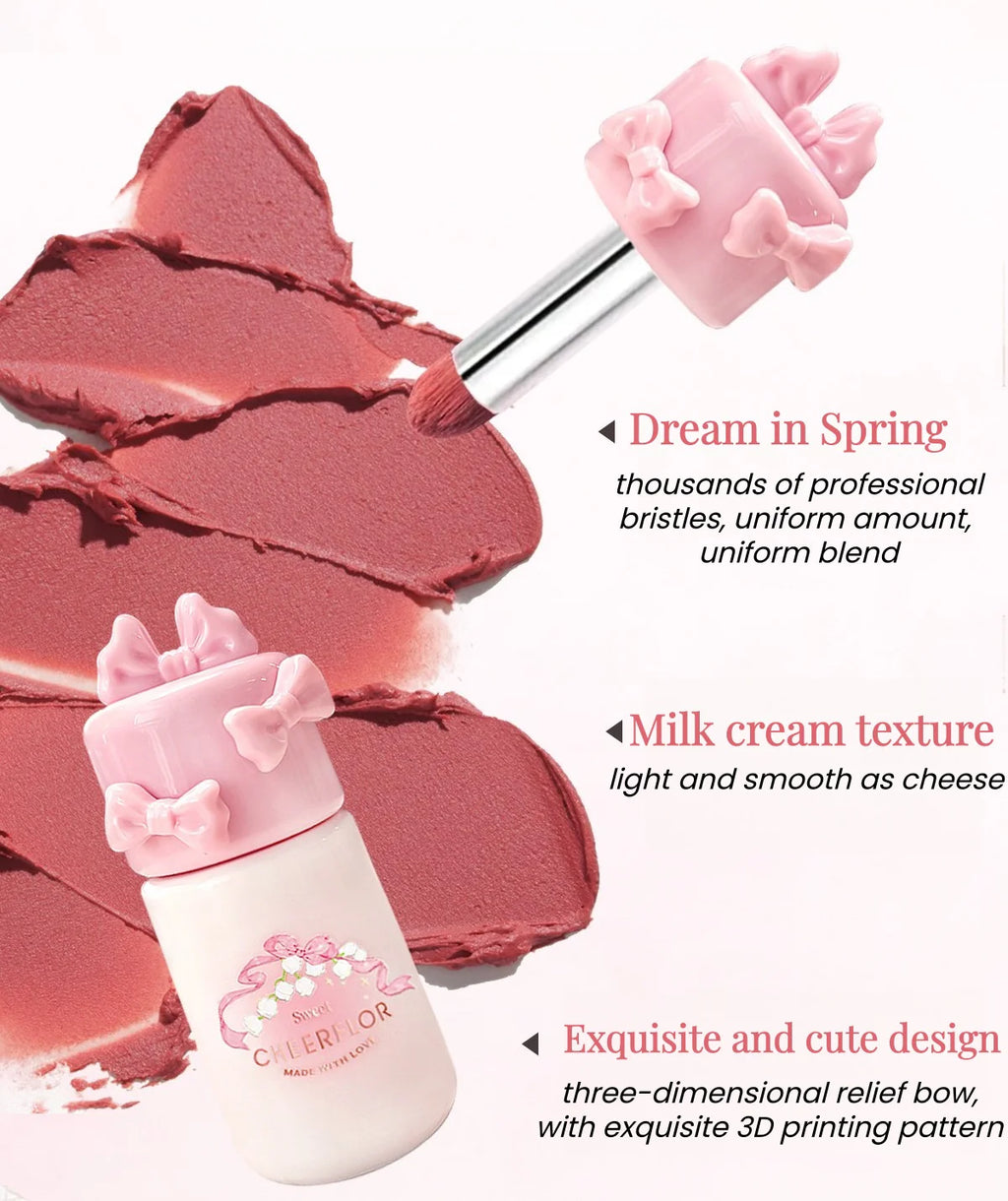 CHEERFLOR Girl's Bowknot Velvet MatteMakeup Cream