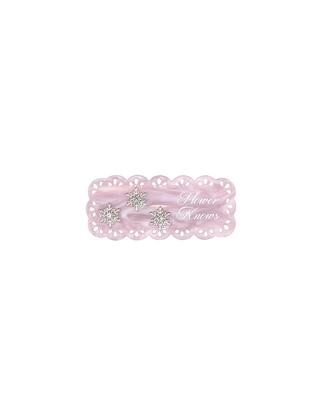 Flower Knows Snow Ballet Hair Clip