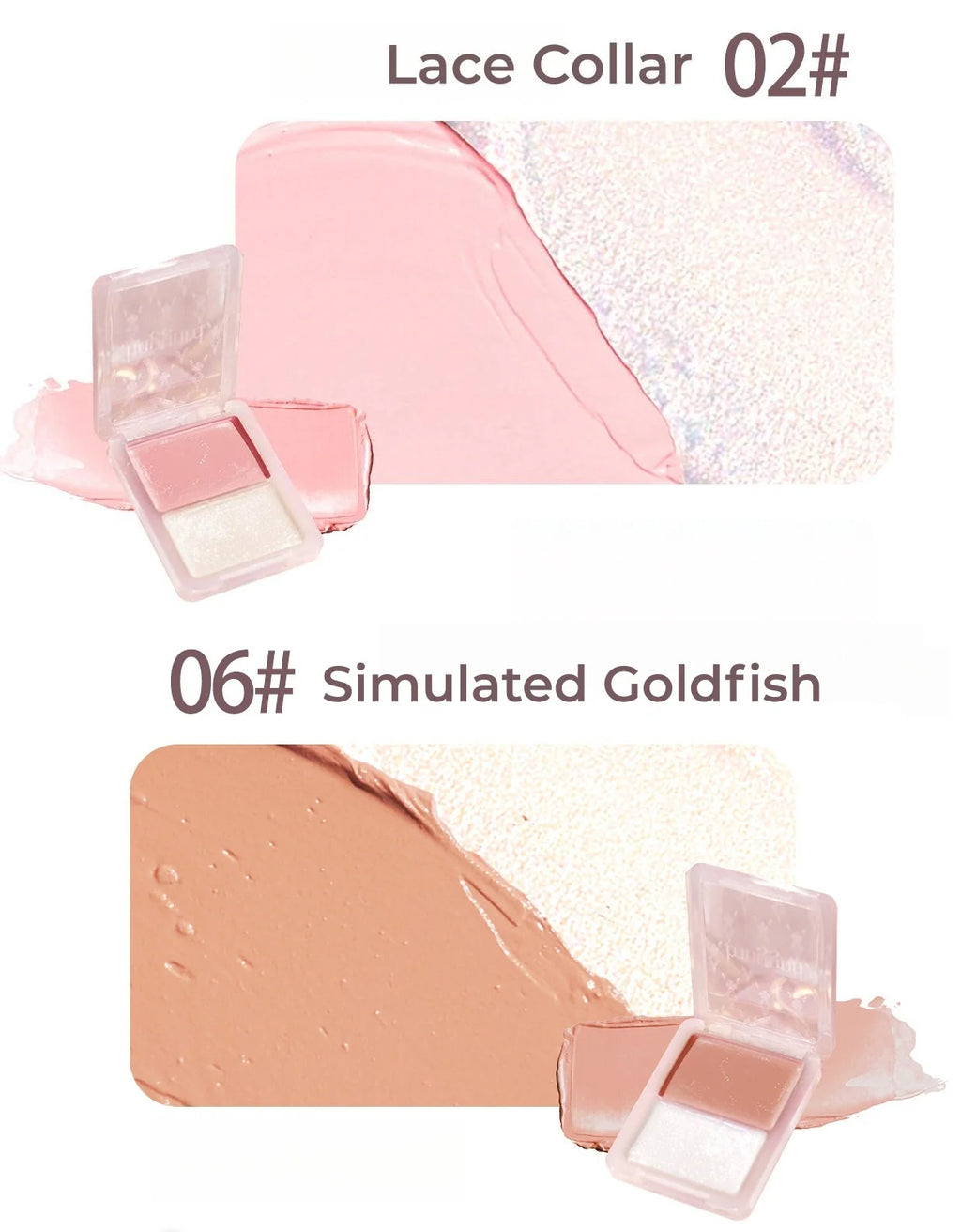 Haggard 2-Color Glossy Blusher Cream