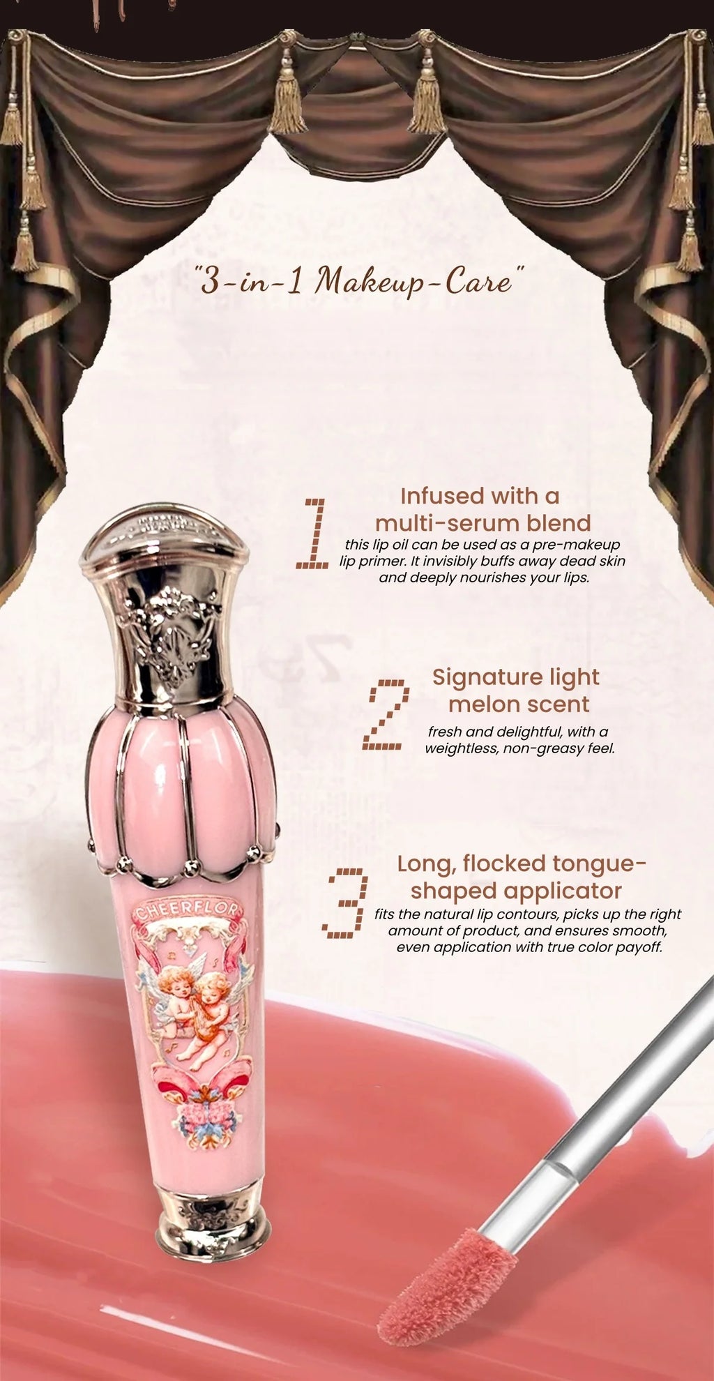 CHEERFLOR Dream Music Box Essence Lip Gloss