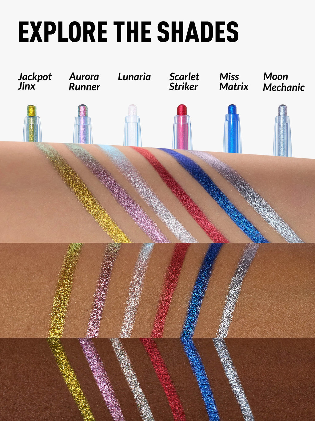 Kaleidos Epiphany Glow Melt-On Eyeliners