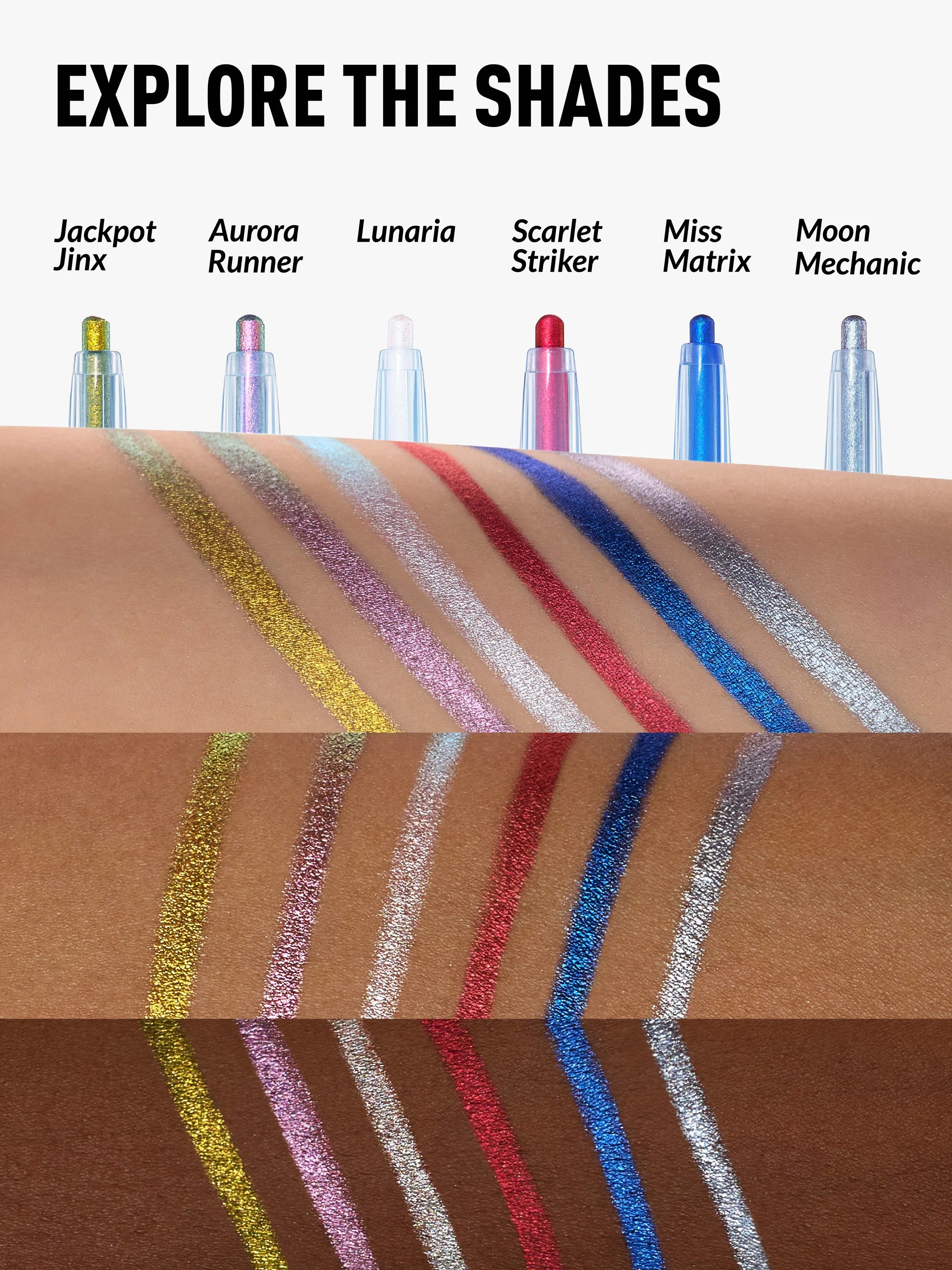 Kaleidos Epiphany Glow Melt-On Eyeliners