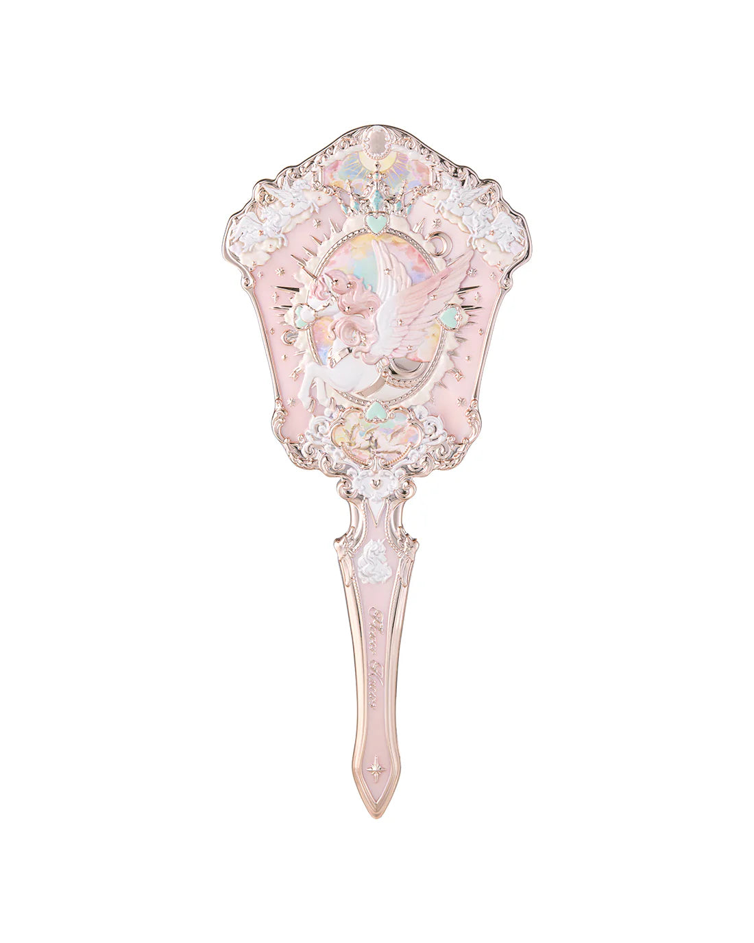 Flower Knows Knight Unicorn Hand Mirror