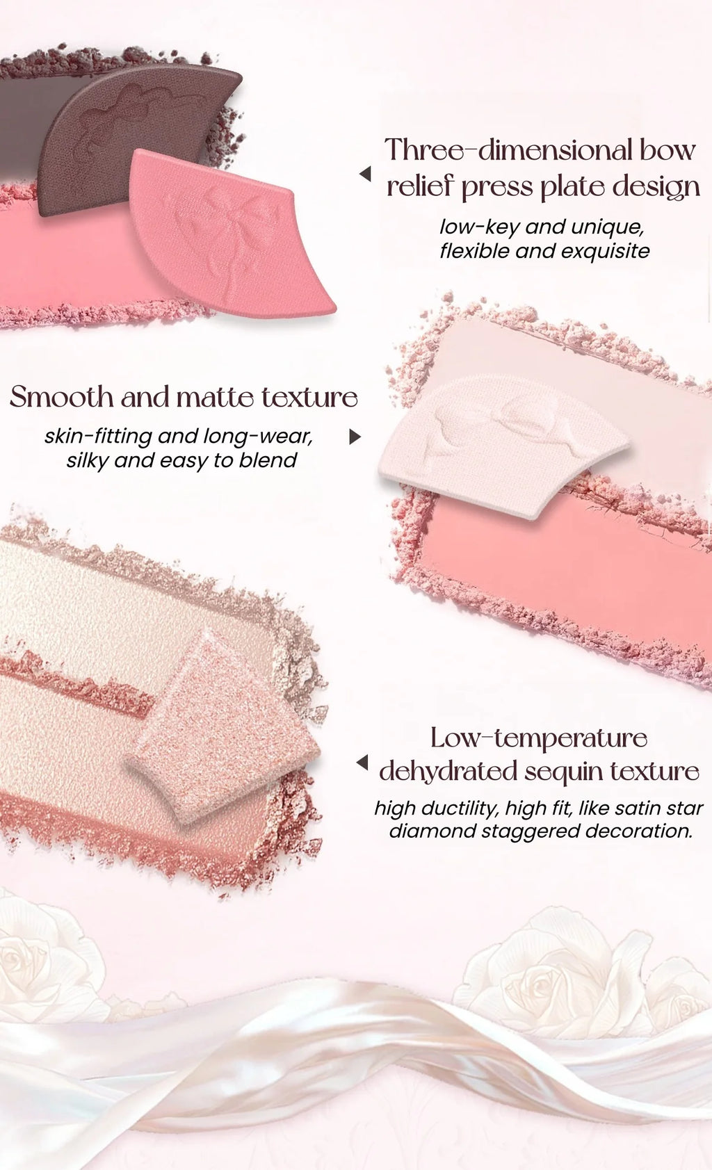 CHEERFLOR Girl's Bowknot Collection 7-color Eyeshadow Palette