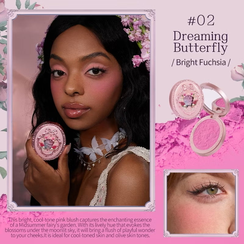 Flower Knows Midsummer Fairytales Velvet Embossed Blush