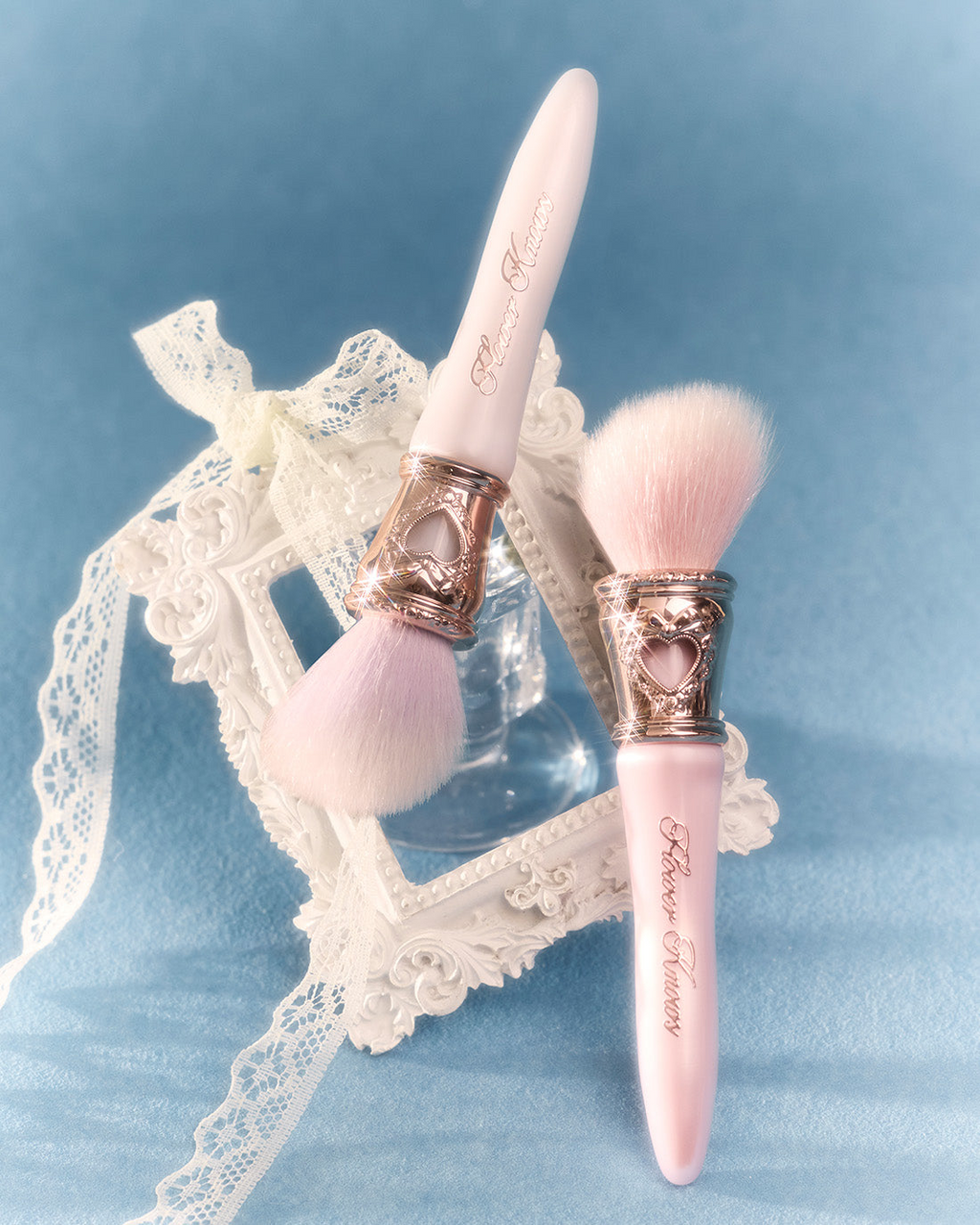 Flower Knows Bunny Garden Angled Blush Brush