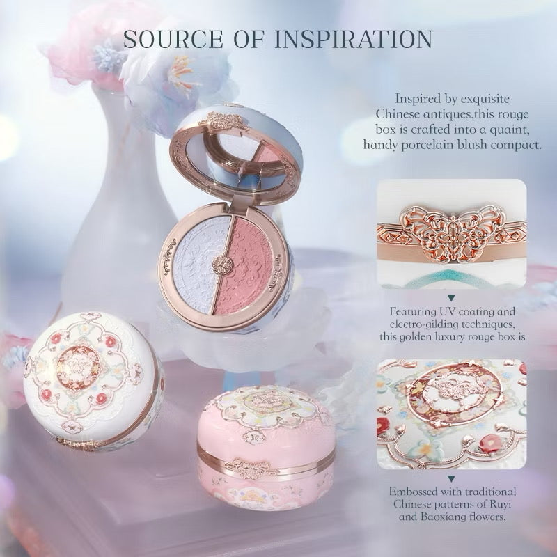 Flower Knows Butterfly Cloud Collar Rouge Box Highlighting & Blush Duo Powder