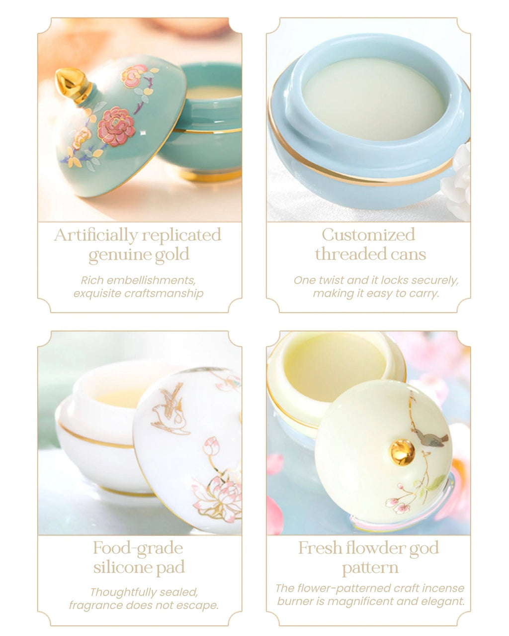 PALACE MUSEUM Flower God Collection Solid Perfume Balm