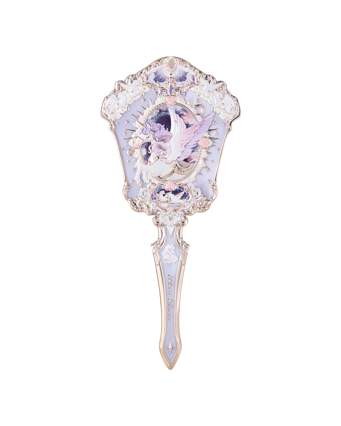 Flower Knows Knight Unicorn Hand Mirror