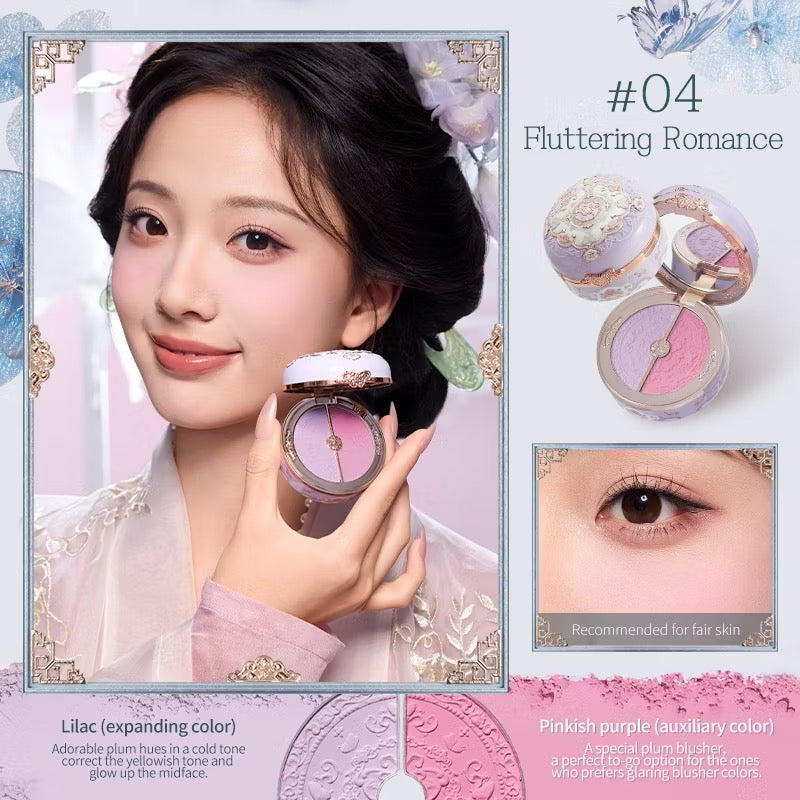 Flower Knows Butterfly Cloud Collar Rouge Box Highlighting & Blush Duo Powder
