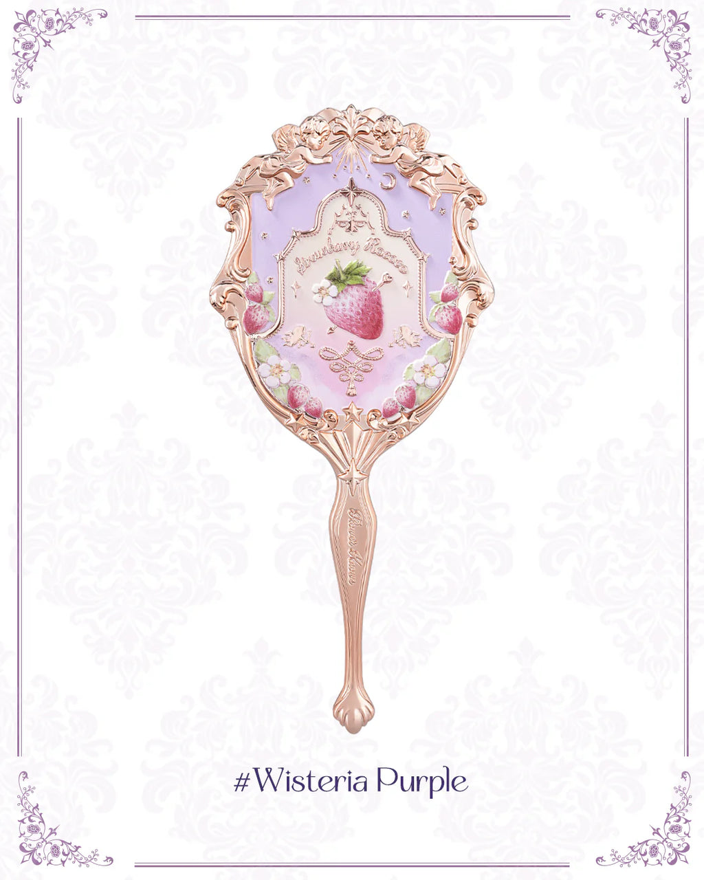 Flower Knows Strawberry Rococo Hand Mirror