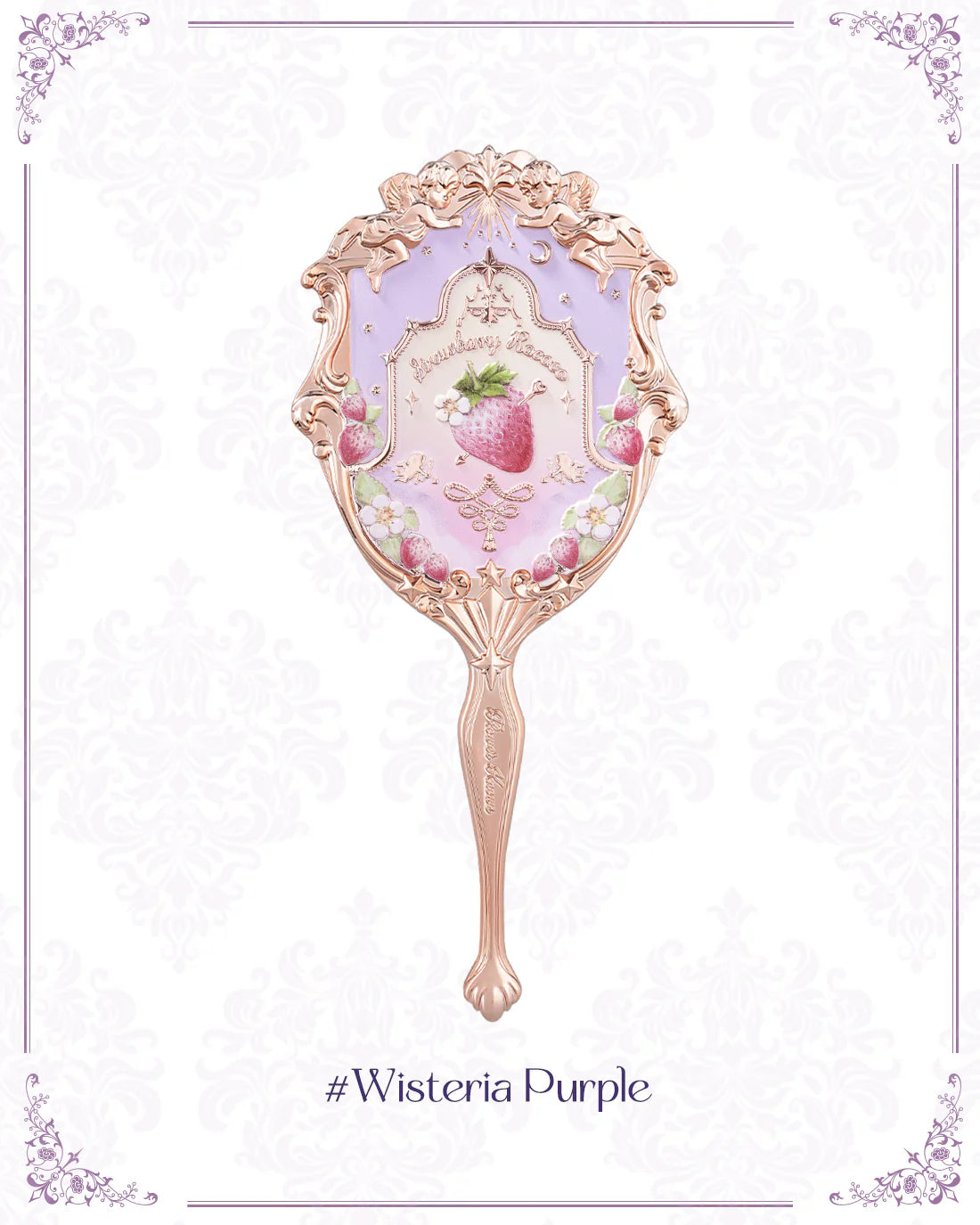 Flower Knows Strawberry Rococo Hand Mirror