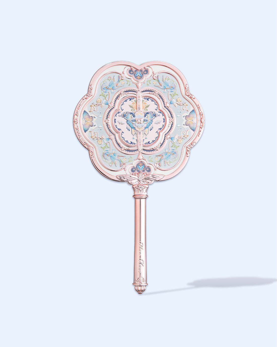 Flower Knows Butterfly Cloud Collar Hand Mirror