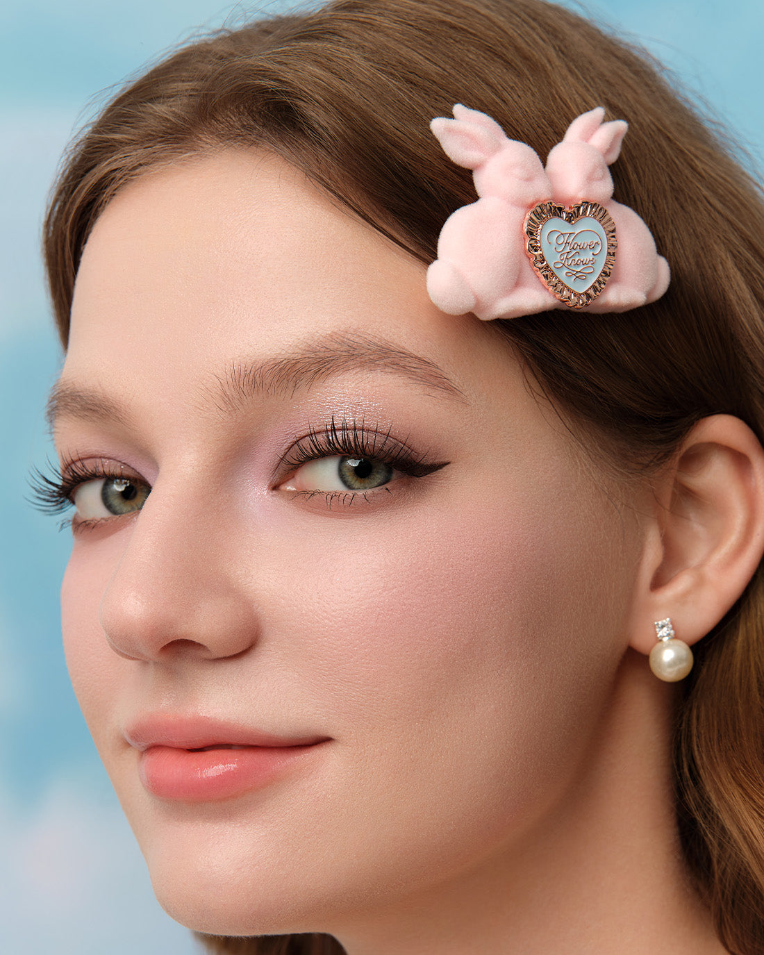 Flower Knows Bunny Garden Hairclip