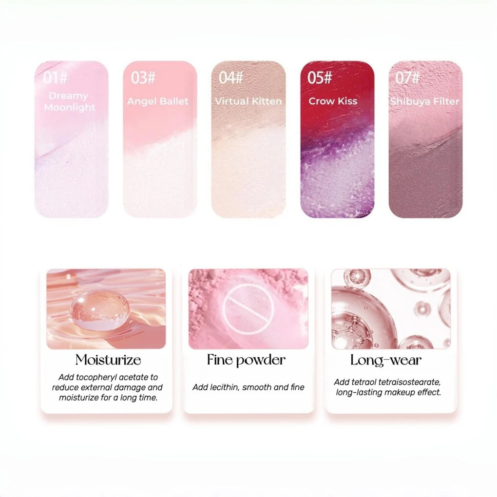 Haggard 2-Color Glossy Blusher Cream