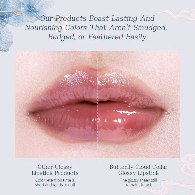 Flower Knows Butterfly Cloud Collar Glossy Lipstick