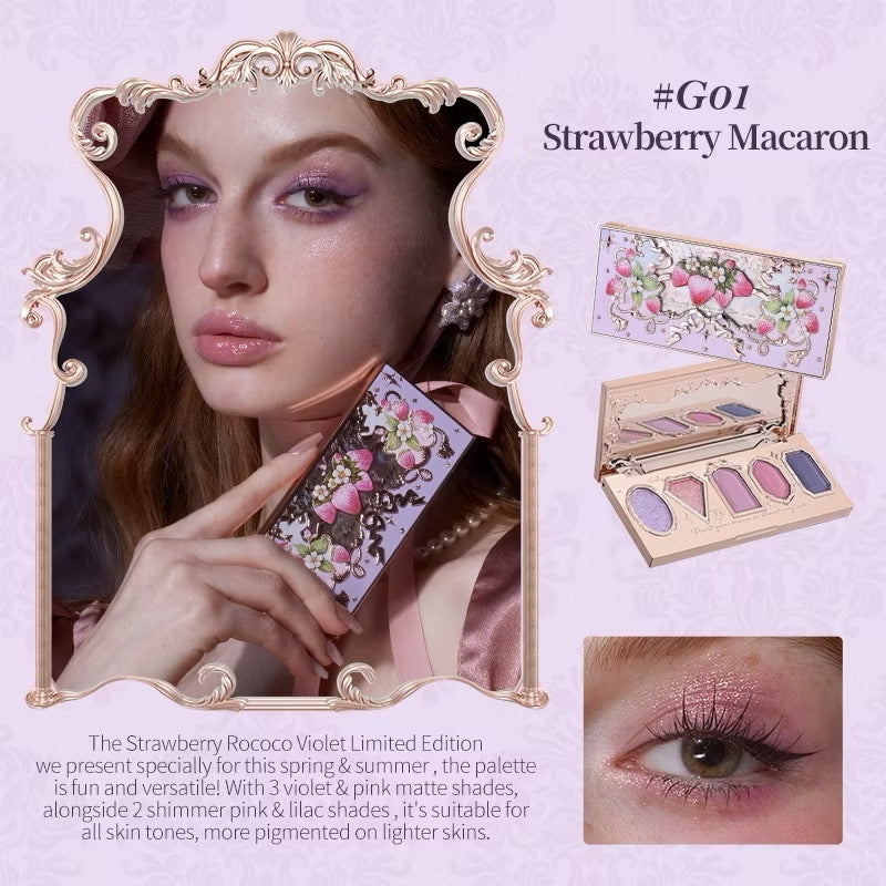 Flower Knows Violet Strawberry Rococo Eyeshadow Palette Global Exclusive