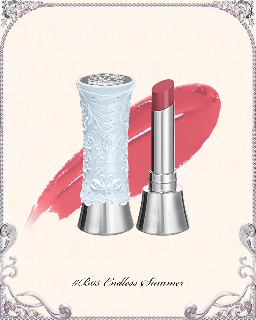Flower Knows Swan Ballet Shine Lipstick