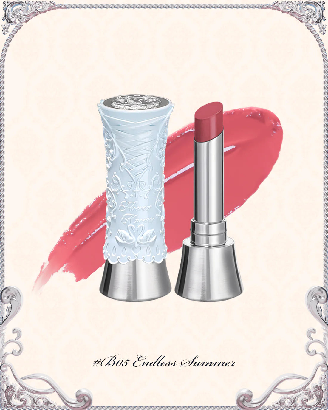 Flower Knows Swan Ballet Shine Lipstick