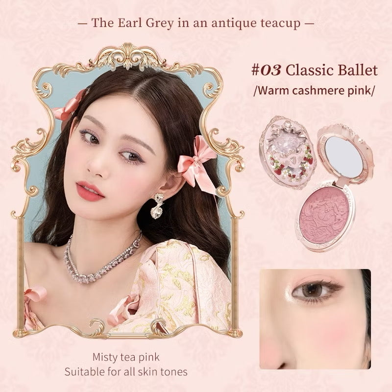 Flower Knows Strawberry Rococo Embossed Blush